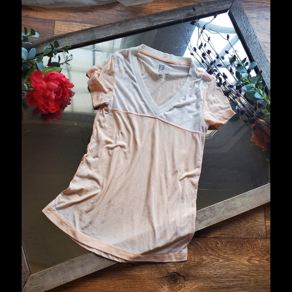 Nollie Vintage Acid Wash Sherbert Raglan Tee